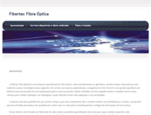 Tablet Screenshot of fibertecfibraoptica.com.br